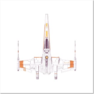 Space Ship - X Wing Posters and Art